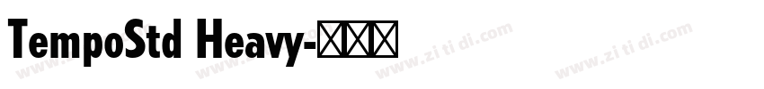 TempoStd Heavy字体转换